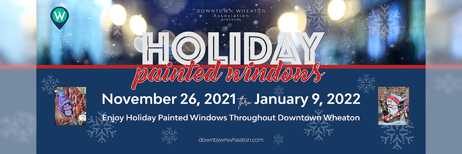 Holiday Painted Windows