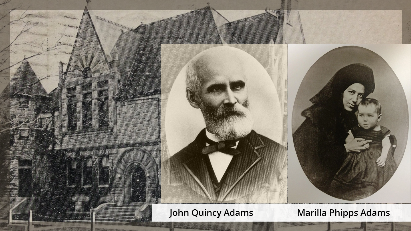 John Quincy Adams and his wife, Marilla