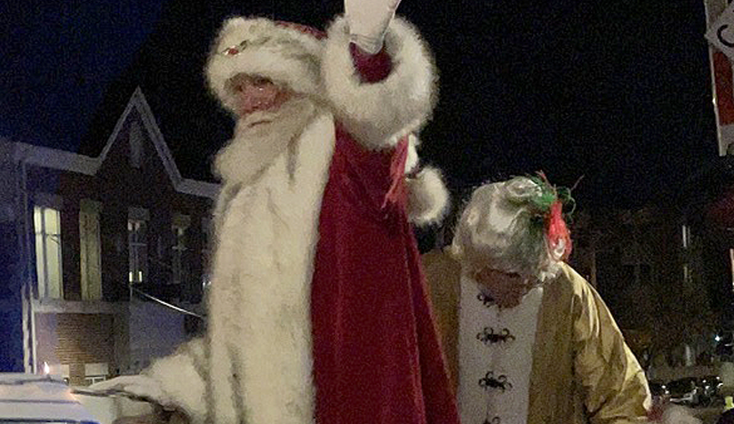 Santa at Christmas Parade, Wheaton