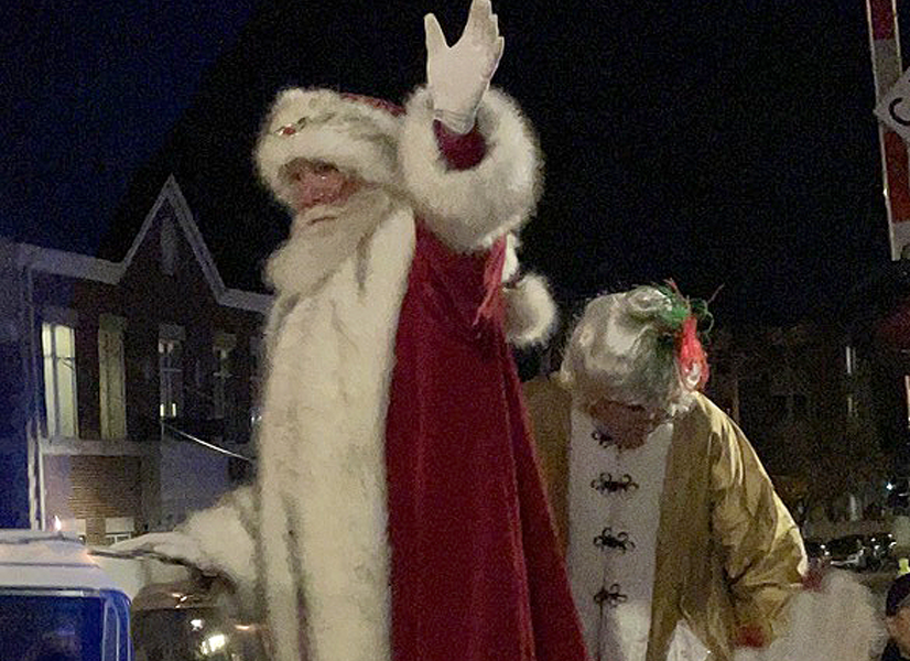 Santa at Christmas Parade, Wheaton