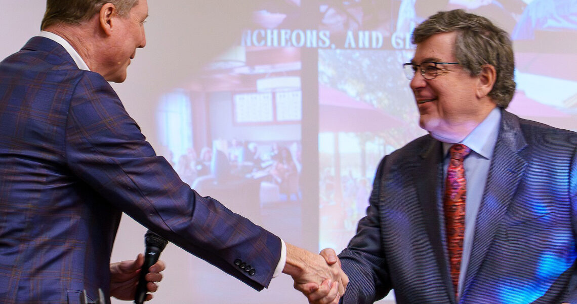 Mayor Phil Suess at Wheaton Chamber of Commerce Event